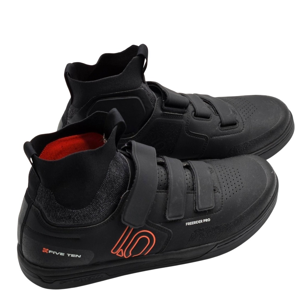 Adidas Five Ten Shoes Mens 11.5 Black Freerider Pro Sneaker Stealth Hook & Loop
